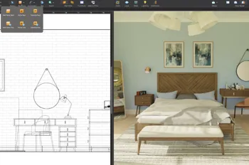 3D visualizations using Turkish marble, travertine and limestone textures