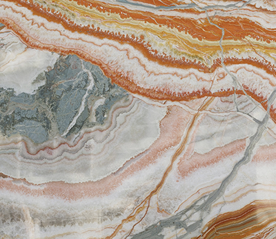 Multicolor banded onyx